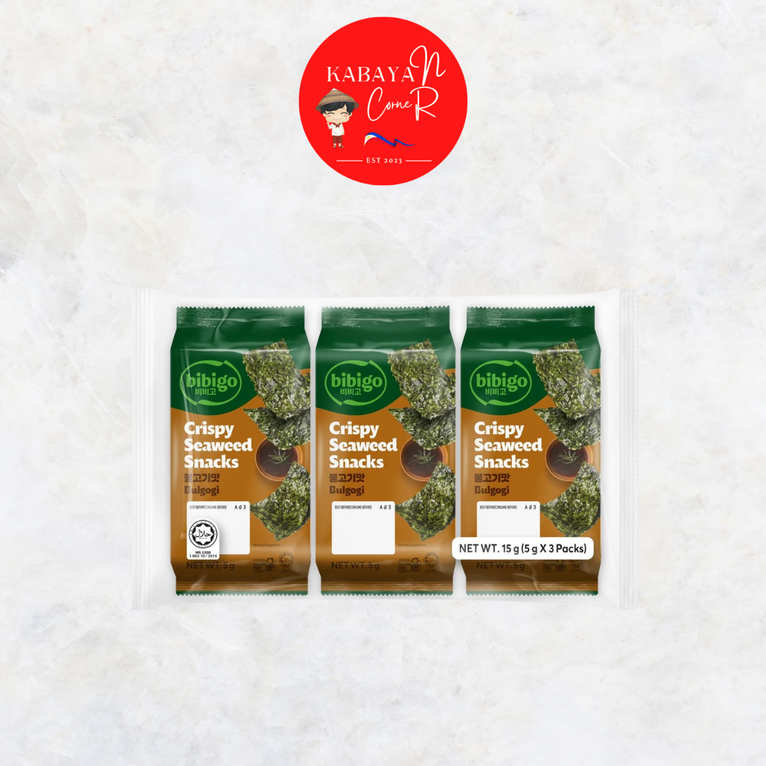 BIBIGO CRISPY SEAWEEDS SNACK (3pcs/pack)